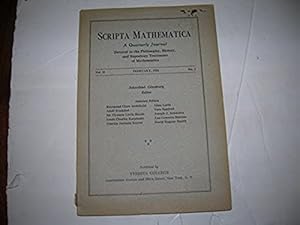 Seller image for SCRIPTA MATHEMATICA: VOL. II, NO. 2; FEB. 1934 for sale by Bookstore Brengelman