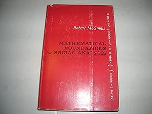 Immagine del venditore per Mathematical foundations for social analysis venduto da Bookstore Brengelman