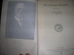 Immagine del venditore per Transactions Volume 46 Cleveland Meeting New York Meeting 1924 venduto da Bookstore Brengelman