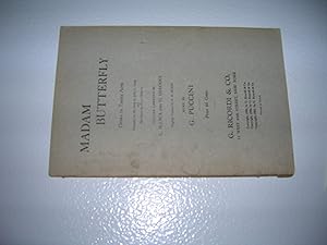 Seller image for Madam Butterfly: Opera in Three Acts Libretto for sale by Bookstore Brengelman