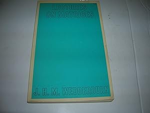 Seller image for Lectures on matrices for sale by Bookstore Brengelman