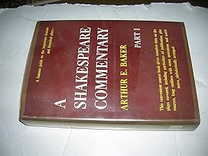 Seller image for A SHAKESPEARE COMMENTARY (PART i) for sale by Bookstore Brengelman