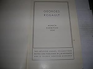 Image du vendeur pour Georges Rouault: Munich Exhibition 1930 (Volume 4 of the Artlover Library). mis en vente par Bookstore Brengelman