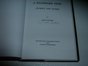 Immagine del venditore per A Backward View: Stories and Poems venduto da Bookstore Brengelman