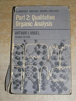 Image du vendeur pour Elementry Practical Organic Chemistry: Part 2 Qualitative Organic Analysis mis en vente par Neo Books