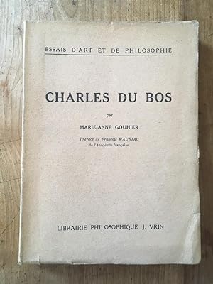 Bild des Verkufers fr Charles Du Bos zum Verkauf von Librairie des Possibles