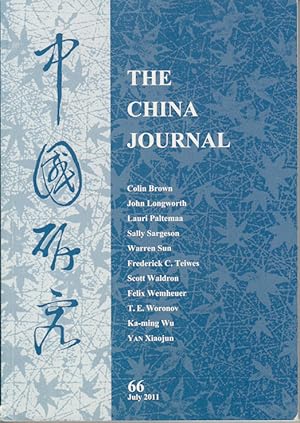 Bild des Verkufers fr The China Journal. Issues no. 66 (July 2011) ????. [Zhongguo yan jiu]. zum Verkauf von Asia Bookroom ANZAAB/ILAB