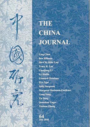 Bild des Verkufers fr The China Journal. Issues no. 64 (July 2010) ????. [Zhongguo yan jiu]. zum Verkauf von Asia Bookroom ANZAAB/ILAB