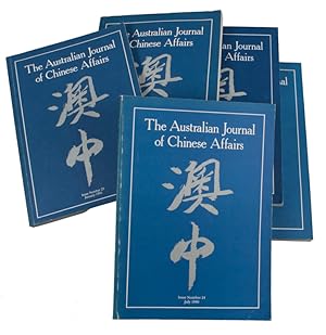 Bild des Verkufers fr The Australian Journal of Chinese Affairs. Issue no.22, 24, 25, 27, 28 (1989: July - 1992: July). ??. [Ao Zhong]. zum Verkauf von Asia Bookroom ANZAAB/ILAB