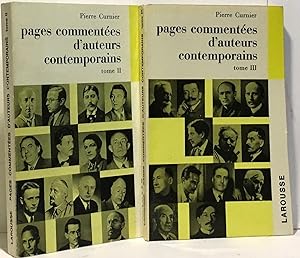 Seller image for Pages comments d'auteurs contemporains tome II + tome III - 2 livres for sale by crealivres