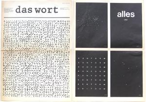 DAS WORT . Arbeiten, Studien, Projekte 1969-1975 Erste von drei in loser Folge erscheinenden Zeit...