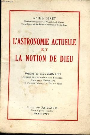 L'astronomie actuelle et la notion de Dieu