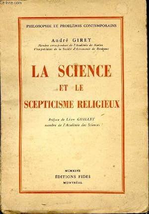 Seller image for La Science et le Scepticisme religieux for sale by Le-Livre