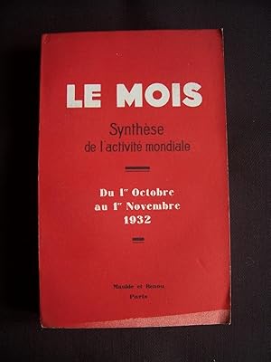 Image du vendeur pour Le mois - Synthse de l'activit mondiale - T.22 mis en vente par Librairie Ancienne Zalc