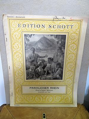 Fröhlicher Rhein; Rheinlieder-Walzer, Klavier mit Text
