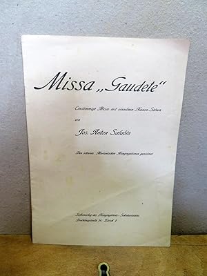 Missa "Gaudete". Einstimmige Messe mit einzelnen Kanon-Sätzen