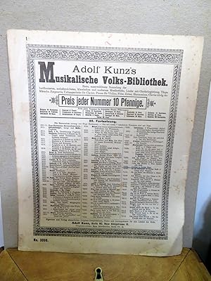 Loreley u. Letzte Rose Reihe: Adolf Kunzs Musikalische Volksbibliothek. No. 3099