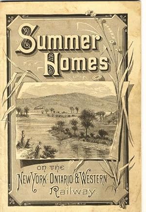 Imagen del vendedor de NEW YORK, ONTARIO AND WESTERN RAILWAY CO. SEASON OF 1880. FROM THE LAKES TO THE OCEAN! BEAUTIFUL AND PICTURESQUE SCENERY. HEALTHFUL GUMMER RESORTS AMONG THE MOUNTAINS AT AN ELEVATION OF 1,600 FEET ABOVE THE SEA. WITHIN FOUR TO TEN HOURS FROM NEW YORK CITY a la venta por BUCKINGHAM BOOKS, ABAA, ILAB, IOBA