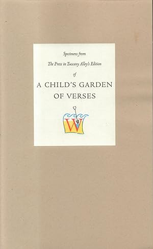Immagine del venditore per Specimens from a Child's Garden of Verses - With Nine Poems Not Published in Prior Editions venduto da Back of Beyond Books