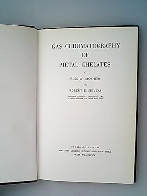 Bild des Verkufers fr Gas Chromatography of Metal Chelates zum Verkauf von Antiquariat Bookfarm