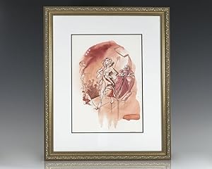 Seller image for Hilary Knight Original John Galliano Watercolor Illustration. for sale by Raptis Rare Books