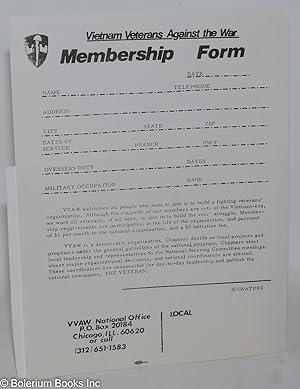 Seller image for Membership form for sale by Bolerium Books Inc.