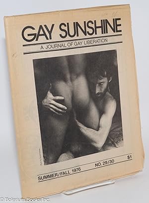 Bild des Verkufers fr Gay Sunshine; a journal of gay liberation, #29/30 Summer/Fall 1976: Russia's Gay Literature & History zum Verkauf von Bolerium Books Inc.