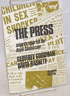 Seller image for Royal Commission on the Press, Minority Report for sale by Bolerium Books Inc.