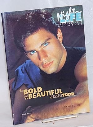 Imagen del vendedor de Night Life: Entertainment magazine #651, October 27, 1995: The Bold and the Beautiful Russell Todd a la venta por Bolerium Books Inc.