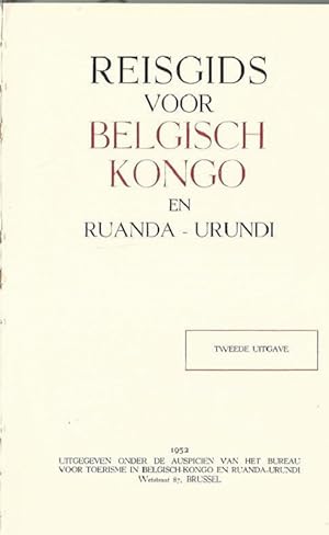 Image du vendeur pour Reisgids voor Belgisch Kongo en Ruanda - Urundi. mis en vente par Lewitz Antiquariat