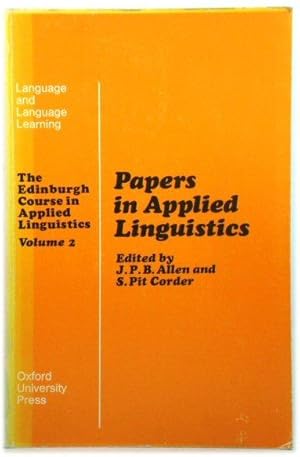 Seller image for The Edinburgh Course in Applied Linguistics, Volume Two: Papers in Applied Linguistics (Language and Language Learning) for sale by PsychoBabel & Skoob Books