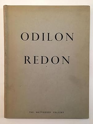 Image du vendeur pour Odilon Redon, 1840-1916; a loan exhibition of paintings, pastels and drawings in aid of corneal graft and eye bank research, May-June 1959 mis en vente par Joseph Burridge Books