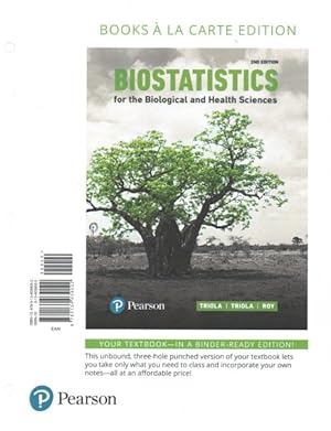 Seller image for Biostatistics for the Biological and Health Sciences for sale by GreatBookPrices