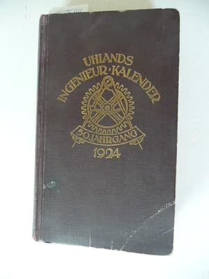 Seller image for Uhlands Ingenieur-Kalender 1924. in zwei Teilen, erster Teil: Taschenbuch, zweiter Teil: Fr den Konstruktionstisch. for sale by Gebrauchtbcherlogistik  H.J. Lauterbach