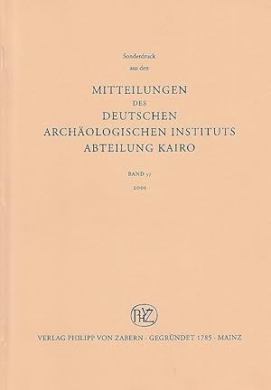 Bild des Verkufers fr Der Wrfelhocker des Hor aus der frhen 22. Dynastie. (Mitteilungen des Deutschen Archologischen Instituts, Abteilung Kairo). zum Verkauf von Librarium of The Hague