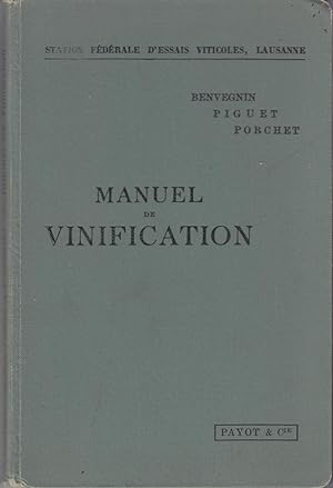 Manuel de Vinification