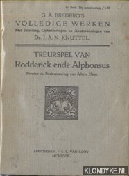 Bild des Verkufers fr Treurspel van Rodderick ende Alphonsus zum Verkauf von Klondyke
