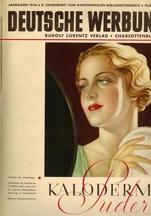 Deutsche Werbung. Jahrgang 1936. Nummer 19 = 2. Sonderheft zum kontinentalen Reklamekongress. [mi...