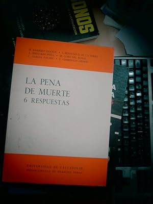 Image du vendeur pour LA PENA DE MUERTE 6 RESPUESTAS mis en vente par LIBRERIA AZACAN