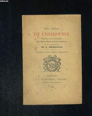 Seller image for De Cadaroussa, poumo erou-coumique for sale by Le-Livre