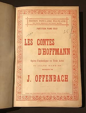 Tres Partituras En Un Tomo: Les Contes D´Hoffman / Madame Favart / La Jolie Parfumeuse