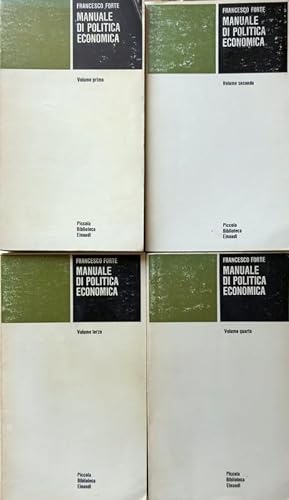 MANUALE DI ECONOMIA POLITICA. (4 VOLUMI, OPERA COMPLETA)