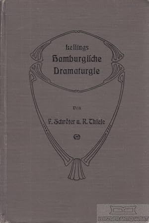 Imagen del vendedor de Lessings Hamburgische Dramaturgie Ausgabe fr Schule und Haus a la venta por Leipziger Antiquariat
