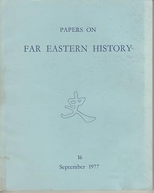 Papers on Far Eastern History. Issue no.16 (September 1977).