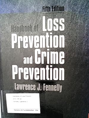 Bild des Verkufers fr Handbook of Loss Prevention and Crime Prevention zum Verkauf von Antiquariat Bookfarm