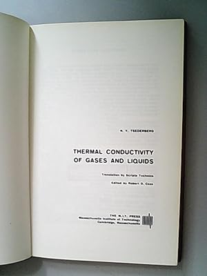 Imagen del vendedor de Thermal Conductivity of Gases and Liquids a la venta por Antiquariat Bookfarm
