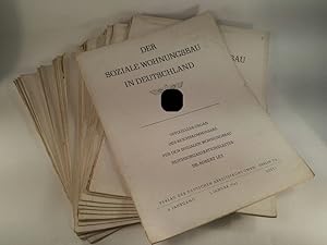 Bild des Verkufers fr Der Soziale Wohnungsbau in Deutschland : Offizielles Organ des Reichskommissars fr den Sozialen Wohnungsbau, 2. Jahrgang in Einzelheften ( es fehlen Nr. 5, 6, 22) zum Verkauf von ANTIQUARIAT Franke BRUDDENBOOKS
