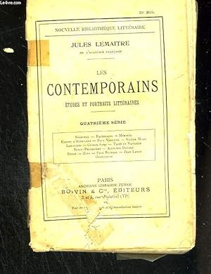 Seller image for Les contemporains. Etudes et portraits littraires. Quatrime srie. for sale by Le-Livre