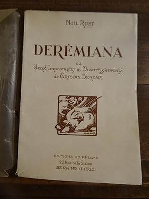 Image du vendeur pour Dermiana ou Jeux Impromptus et divertissements de Tristan Derme. mis en vente par Librairie Lang