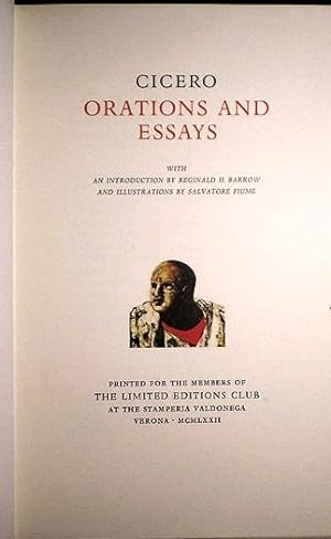 ORATIONS AND ESSAYS